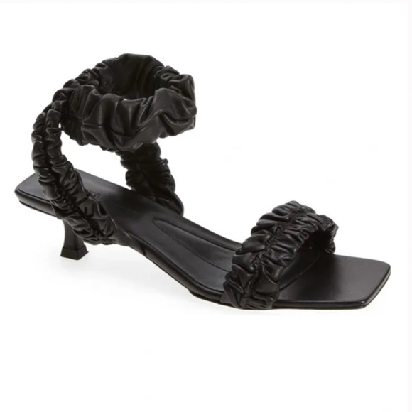 KHAITE Shoes - KHAITE Women's 37.5 Lexington Ruched Kitten Heel